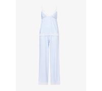 Eberjey Womens Eberjey Isla Regatta Stripe Woven Pyjama Set Reg Stripe Wht/Summer Bl L