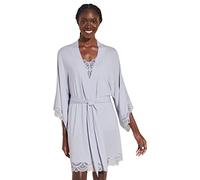 Eberjey Women's Mariana The Mademoiselle Kimono Robe, Ice Blue, S