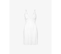 Eberjey Womens White Mariana V-neck Stretch-jersey Nightdress Xl