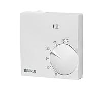 Eberle 131110451100 Room Controller Polar White Extra Flat Temperature Controller from 5-30 Degrees with Temperature Reduction