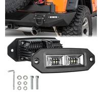 EBESTauto 40W LED Work Light Bar - Flush Mount LED Pods for ATV, UTV, SUV, Truck, Boat