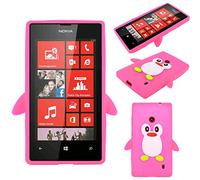 ebestStar Case for Nokia Lumia 520 Soft Silicone Penguin Design