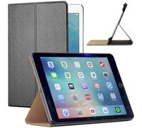 ebestStar - compatible with iPad 2018 Case iPad 9.7 2017, Pro 9.7 2016, Air 1/2 Auto Sleep/Wake Smart Cover PU Leather Slim Support, Black
