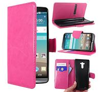 ebestStar - compatible with LG G3 Case D855 Wallet Case PU Leather Flip Cover with Card Slot Holder, Pink [G3: 145.5 x 74.6 x 9.1mm, 5.5'']