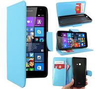 ebestStar - compatible with Microsoft Lumia 535 Case Nokia Lumia 535 Wallet Case PU Leather Flip Cover with Card Slot Holder, Blue [Phone: 140.2 x 72.4 x 8.8mm, 5.0'']
