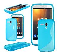 ebestStar - compatible with Motorola Moto G Case XT1032 Ultra Thin S-line Cover, Soft Flexible Premium Silicone Gel, Shock proof + Stylus +3 Films, Blue [Phone: 129.9 x 65.9 x 11.6mm, 4.5'']