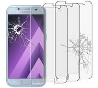 ebestStar - compatible with Samsung Galaxy A3 2017 Screen Protector SM-A320F Premium Tempered Glass, x3 Pack anti-Shatter Shatterproof, 9H 3D Bubble Free [Phone: 135.4 x 66.2 x 7.9mm, 4.7'']