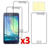 ebestStar - compatible with Samsung Galaxy A3 Screen Protector [x3 pack] SM-A300F (2015) Flexible Screen guard (not Temperated glass) Bubbles Free Cleaning Cloths [Phone: 130.1 x 65.5 x 6.9mm, 4.5'']