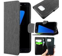 ebestStar - compatible with Samsung Galaxy S7 edge Case SM-G935F G935 Wallet Case PU Leather Flip Cover with Card Slot Holder, Black [Phone: 150.9 x 72.6 x 7.7mm, 5.5'']