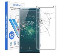 ebestStar - compatible with Sony Xperia XZ2 Screen Protector Premium Tempered Glass, x3 Pack anti-Shatter Shatterproof, 9H 3D Bubble Free [Phone: 153 x 72 x 11.1mm, 5.7'']