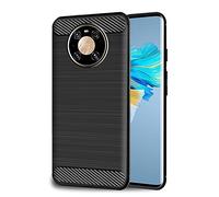 ebestStar - for Huawei Mate 40 Pro Case, Cover Protection Carbon Design, Premium Soft TPU, Black