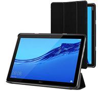 ebestStar - for Huawei MediaPad M5 Lite 10.1 Case Tablet 10.1, Smart Cover Magnetic Flip Protection, PU Leather, Black