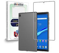 ebestStar - for Lenovo Tab M10 FHD PLUS 10.3 Case, Silicone Cover, Premium Protection, Ultra Clear Transparent, Transparent + Glass Screen Protector