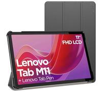 ebestStar - for Lenovo Tab M11 Case, Smart Cover Magnetic Flip Protection, PU Leather, Black