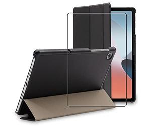 ebestStar - for Oppo Pad Air Case, Smart Cover Magnetic Flip Protection, PU Leather, Black + Glass Screen Protector