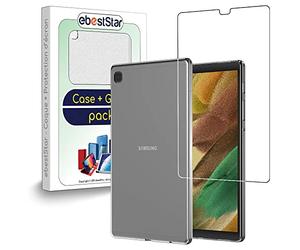 ebestStar - for Samsung Galaxy Tab A7 Lite 8.7 Case T220 T225, Silicone Cover, Premium Protection, Ultra Clear Transparent, Transparent + Glass Screen Protector