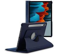 ebestStar - for Samsung Galaxy Tab S7 Case SM-T870, Cover 360 Rotating Protection, PU Leather, Black
