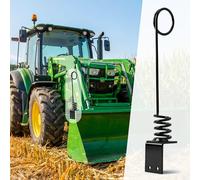 EBESTTECH 1PC Tractor Hydraulic Hose Hanger - 0.3" Thick Plate (8cm) Black Hose Holder Clamp, Bolt-On/Weld-On | Rust-Proof & Vibration-Resistant | Perfect for Farm & Outdoor Use