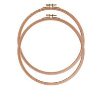 Ebherys Embroidery Hoops 2 PCS a Set of 8Inches, Beech Wood Round Hand Embroidery Hoops, Cross Stitch Hoops (8Inch(no Cloth))