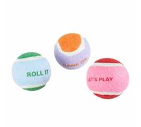 Ebi Coockoo Let's Play Tennis Ball Toy for Dog 3-Piece Set, 6.4 cm Diameter Size