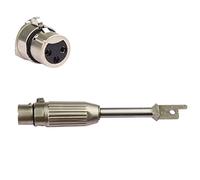 EBIEFLY 1x 3 XLR Connector Saw Adapter Reciprocating Saws Machines Accessories Three Plugs Interface Stainless Steel