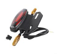 EbikE 6pin LED Taillight Brake Light Turn Signal for 36V 48V Systems with ABS Material and Waterproof Design