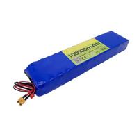Ebike Battery 36V 100Ah Rechargeable Lithium-ion Battery 10S3P Built-in BMS Replacement Battery with Charger Waterproof Long Battery Life for 200W-800W Motor 36V 100Ah,XT90+DC