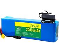 Ebike Battery 48V Lithium Pack 30Ah for 200W 1000W Scooter Motor E-Bike Electric Bicycle Rechargeable PVC Waterproof(XT60)