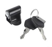 Ebike Battery Lock and Key for Hailong 1-2 Battery Case - Metal Power Lock with 11mm/20mm Options - Silver Black Security Replacement Part(11mm)