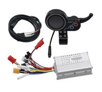 Ebike Controller Electric Scooter Brushless Ultra Silent Controller Group 48V 6-Pin Led Communication Instrument(A set)