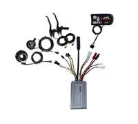 Ebike Conversion Kit with 250W 15A Controller, Compatible 36V 48V, LED S800 Display Screen, 8 PAS, Throttle Control and Two Brake Levers for Electric Bicycle