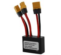 Ebike Dual Battery Parallel Discharge Converter Switcher Module 20A High Current Balanced Output 10-100V Voltage Range Aluminum Housing XT60H Interface for Electric Bicycle Power Extension