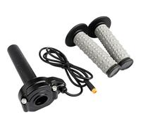 Ebike Full TwistThrottle for Macfox 3 Pin Surron StyleThrottle Grip Kit 12V-72V Waterproof Quick Twist Compatible for HappyRun Freego Heybike Electric Dirt Bike (Gray)