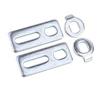 Ebike Motor Fixing Spacer For M14 Thread Iron Anti-rotation Gasket For Electric Bicycle Axle Secure Hub Mounting Plate Prevents Motor Slip Black(14mm)