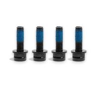 Ebike Solution 1 Set Hydraulic Disc Brake Caliper Bolts Screws Ebike M6 x 18mm Black (4 Pcs)