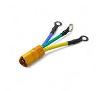 Ebike Solution MT60 To M6 Ring Terminal Connector 3 Phase Adaptor Yellow Box, Controller Motor Converter (MT60 Male To Ring Terminals)