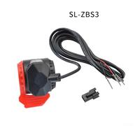 eBike Thumb Throttle for Electric Bicycle and Scooter - Left or Right Handlebar Mount, 168cm Cable, ABS Flame-Retardant & Non-Slip Design(Left hand)