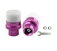 EBike Tire Pressure Indicator Light Compatible With For AV Valve Cap, Real Time Pressure Monitoring For Bikes And Scooters(Purple)