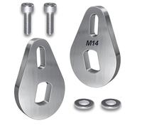 EBike Torque Arm Set, Universal M14, Electric Bicycle E Bike Rear Axle, 6mm Thick, High Quality, Made from Stainless Steel, Suit M14, 14mm Round, 10mm Flats Motor Axle.