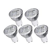 EBILUN 5pcs GU10 LED Spotlight, Ultra Bright 12W Dimmable Projection Light Spot Light for Pathway Garden Lighting, Warm White