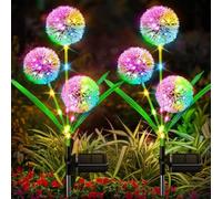 EBILUN Dandelion Solar Powered Garden Light Outdoor LED Flower Landscape Lamp Waterproof Stake Lights for Lawn Yard Decor (Upgrade Version 2pcs)