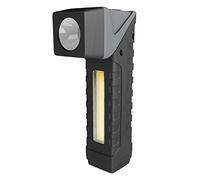 EBILUN LED Torch Rechargeable Flashlight with 90 Degree Adjustable Head and Magnetic Tail Flashlight with COB Work Light for Camping Cycling and Emergency Work