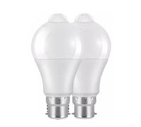 EBILUN PIR Motion Sensor B22 LED Lamp Bulb Cool White 15w Auto ON/Off Energy Saving Light for Stairs, Garage, Corridor, Walkway, Yard, Hallway (Cold White,2pcs)