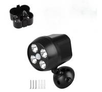 EBILUN PIR Motion Sensor Spotlight,4 LED Battery Powered Security Light, IP65 Waterproof Outdoor Garden Wall Light (1 PC)