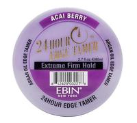 EBIN NEW YORK 24 Hour Edge Tamer Refresh - Extreme Firm Hold, 2.7 Oz, Acai Berry - No Flaking, No White Residue, Shine and Smooth with Argan Oil & Castor Oil