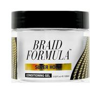 Braid Formula Conditioning Gel, Super Hold, 3.53 Oz | Great for Braiding, Twisting, Edges, No Residue, No Flaking, Strong Hold, High Shine, Smoothing with Clean, No Build-up
