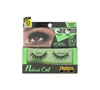 EBIN NEW YORK Cattitude 3D Lash Natural Cat - Persian 3D Lash Ultra-Thin Lightweight Flexible Band Lightweight Comfortable Wear Medium Volume Long Length Reusable