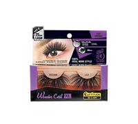 EBIN NEW YORK Cattitude 3D Lash Wonder Cat XL - Lily 3D Faux Mink Lash 3D Stack & Staggering Technique Super Soft Fine Tapered Fibers Doubled Layered Reusable