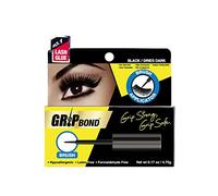 EBIN NEW YORK Grip Bond Eyelash Adhesive (Brush Type, Black/Dries Dark, 0.17 oz) | Hypoallergenic Latex Free Formaldehyde Free Lasts All Day Ideal for Sensitive Skins