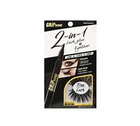 EBIN NEW YORK Grip Bond Eyelash Adhesive (Grip Bond Adhesive 2 in 1 Eyelash Glue & Eyeliner Black) | Fast Drying Extra Strong Hold Smudge Resistant Easy Application Free Lash